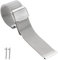 XIAOFEIGUN Uhrenarmbänder, verstellbare Edelstahl-Mesh-Uhrenarmbänder, 12-24 mm Ersatz-Edelstahl-Metall-Mesh-Armband, Ersatz-Edelstahl-Mesh-Band für Männer und Frauen (Color : Silver, Size : 19mm)