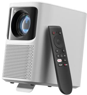 Emotn N1 Netflix Mini Projector with Officially Licensed, Native 1080p Portable Movie Projector, Full HD, 5G WiFi and Bluetooth 5.0, Auto Focus, auto keystone correction, 120-inch image, Dolby Audio