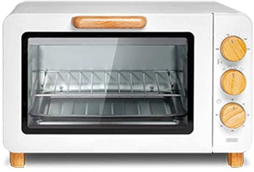 CAZARU Mini Four de 15 litres, Four à Grill électrique, Four à Pizza, contrôle Intelligent de la température, minuterie de 60 Minutes, idéal pour Les caravanes et Les Appartements étudiants