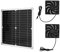 Bewinner Kit Ventilatore Pannello Solare, Pannello Solare 20W 16V con 2 Ventole di Scarico, Ventilatore Esterno Impermeabile per Pollai, Serre, Scarico da Campeggio