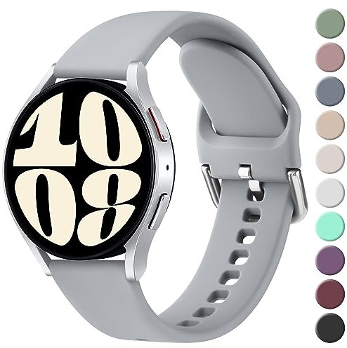 Vancle Armband für Samsung Galaxy Watch 4/5/6 - 20mm Silikon Ersatz Uhrenarmband für Damen und Herren