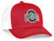 Pacific Headwear Unisex-Erwachsene Ohio State Contrast Stitch Trucker Cap, Rot/Weiß/Rot, Einheitsgröße
