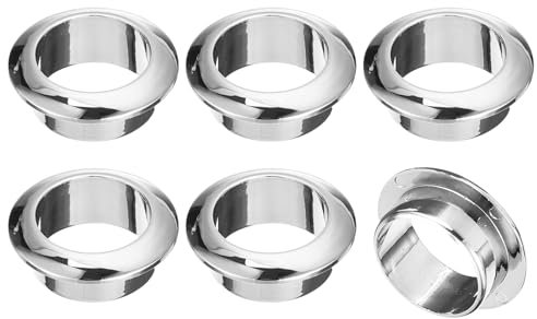 sourcing map 6Pcs Cable Hole Cover, 1 inch(25mm) ABS Office Desk Cable Wire Cord Grommet Cable Cord Organizer for Office Desktop Wire, Silver