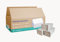 Inoverse Lot de 5 000 serviettes en papier, pliées en zzz, pour distributeur, 25 x 23 cm, grises