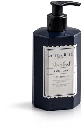 Atelier Rebul Istanbul Bosphorus Handseife flüssig - 250ml Seife mit Pumpspender - pflegende Flüssigseife