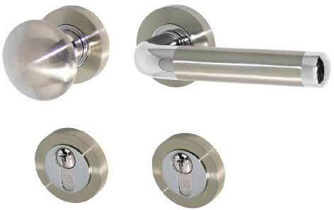 Häusler Onlinehandel GmbH Türbeschlag 1196-A R WE Rechts Türdrücker Türgriffe Türklinke