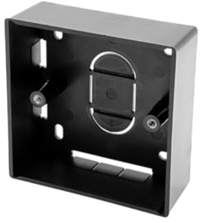 Surface Mounted Electrical 32mm pattress Box, Black 1 Gang (1 PACK)