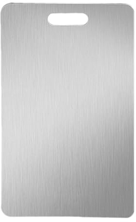 Tabla De Cortar De Titanio, Tabla De Cortar De Acero Inoxidable, Protector De Encimera De Doble Cara, Alfombrilla Para Tabla De Cortar, Tabla De Cortar Antiadherente Multiuso Para Carne,Fruta,Verduras