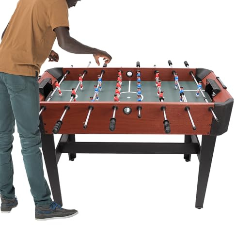 Donened - Kickertisch, Tischfußball, Tischkicker Kinder und Erwachsene, Tischfußball Kinder, Nahtlos Hochgezogene Spielfeldecken, Partyspiel 120 x 61 x 81cm