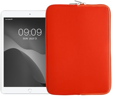 kwmobile Tablet Hülle kompatibel mit 9,7-11 Tablet - Universal Neopren Tasche Cover Case - Schutzhülle Sleeve in Orange