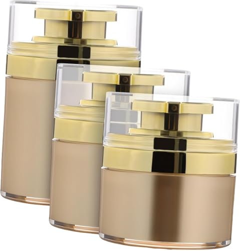 Hautpflegespender, luftloser Behälter, tragbarer Lotionbehälter, Push-Typ-Lotion-Flasche, Feuchtigkeitscreme-Spender, luftloser Pumpbehälter, Lotion-Gläser mit Pumpe, Vakuumflasche, Airless-Cremedose