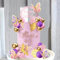 57 Stück Rosa Lila Tortendeko Kugeln Schmetterling Tortendeko Geburtstag Schaum Ball Deko Torte Blumenthema Kuchen Deko Cake Topper für Geburtstag Hochzeit Valentinstag Babyparty