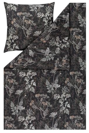 ESTELLA Mako Interlock Jersey Bettwäsche Achillea Nachtblau 1 Bettbezug 155 x 220 cm + 1 Kissenbezug 80 x 80 cm