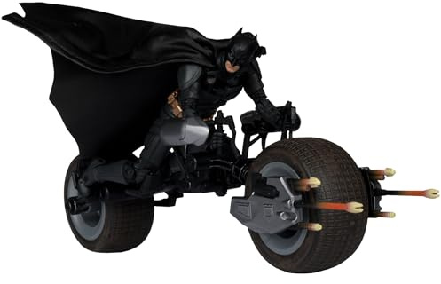 McFarlane The Dark Knight DC Multiverse Figurine d'action avec véhicule Batman & The Batpod 18 cm