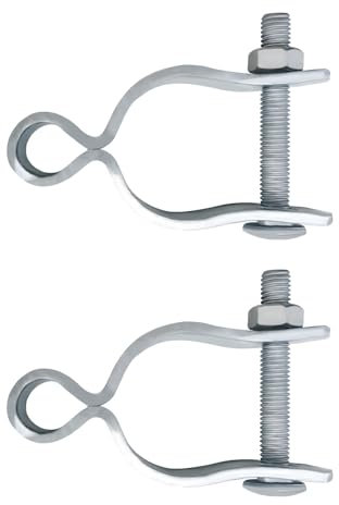 6 Set Maschendrahmen-Zaunrahmen, Torpfostenscharnier, 4,8 cm Kettenglied-Tor, Maschendrahtzaun-Teile, verzinkte Torbeschläge, Maschendrahtzaun-Werkzeuge (3,8 cm)