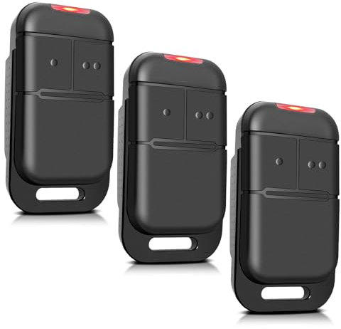 3PCS 1841026 Telecommande Portail, 433.42Mhz Télécommande pour Portail Automatisé, 2 Canaux Télécommande Portail Remplace pour télécommande Ktis-2/ NS 2-RTS 2401539