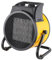 The Fellie Industrial Space Fan Heater 3000W, Metal Tilting Drum Fan Heater, Waterproof Electric Heater for Garages Restaurant Workshops Warehouses Home, Yellow