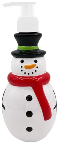 Milageto Christmas Soap Dispenser Shampoo Dispenser 350ml, Hand Soap Dispenser, Lotion Dispenser Multipurpose Premium Christmas Decoration for Xmas Decor, Hand Soap, Dish Soap, Snowman