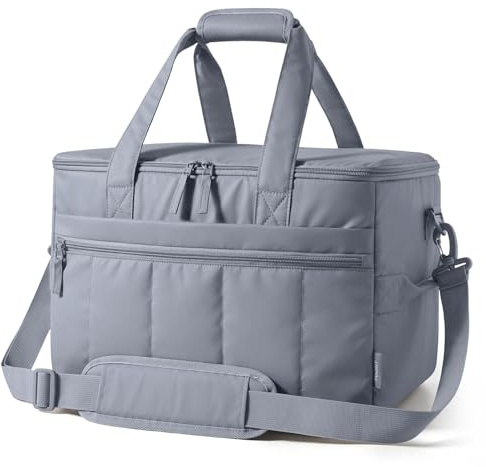 TOURIT Bolsa isotérmica de 45 cans, bolsa de pícnic, aislada, suave, enfriador, grande, plegable, bolsa térmica para transporte de alimentos, 32 L