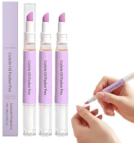 Nail Care Pen, 2026 New Professional Nail Repair Cuticle Oil Pen, Cuticle Pusher Oil Pen, Nail Oil, Instant Cuticle Remover, Nail Strengthener and Hardener for Damaged, Brittle or Cracked Nails (3Pcs)