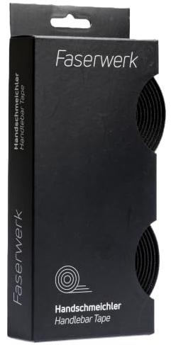 Faserwerk Lenkerband Rennrad, schwarz 64g, stoßdämpfend, 2000x30x2,5 mm | Road Bike Handlebar Tape auch für Gravelbike