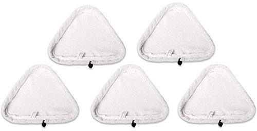 5 PCS Universal Washable Triangular Microfiber Cleaning Pad Cover Washable Cloths for Steam Mops, Household Microfiber Replacement Cleaning Pads , Can be used on all other steam mops on the market