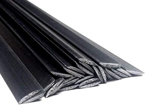 Plastique baguettes de soudure PBT Noir 8x1mm Plat 25 barres