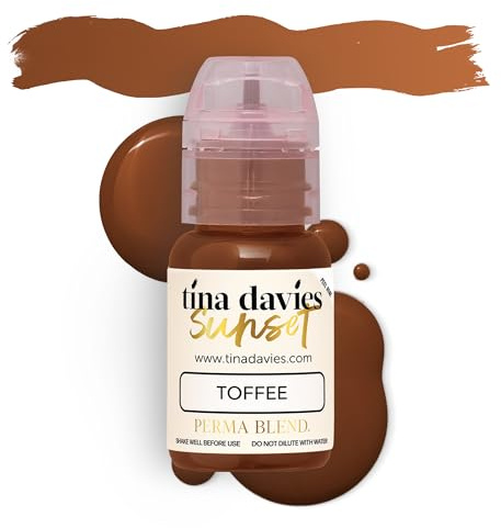 Tina Davies Professional Toffee Eyebrow Pigment, High Retention, 1/2oz