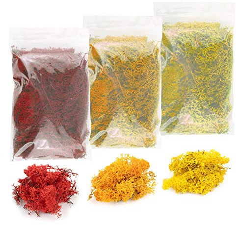 War World Scenics Lichen Moss Model Foliage Multi-Pack 3 x 20g (Yellow, Orange, Red) –Railway Modelling Wargame Basing Scenery Landscape Trees Bushes Hedges Diorama
