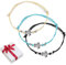 3 Stück Boho Stoff Leder Schildkröte Fußkettchen set für Frauen Kinder Mädchen,Verstellbar Zart Textil Turtle Damen Fußkette Lederband Knöchel Fußband Kette Geschenk für BFF Freundschaft Geburtstag