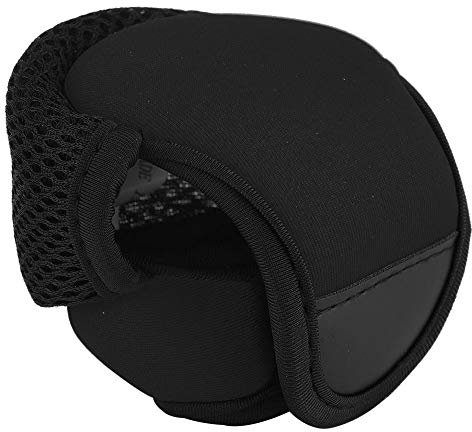 Fictory Angelrollentasche - Wasserdichter, atmungsaktiver Baitcasting Angelrollentasche Fischradschutz(schwarz)