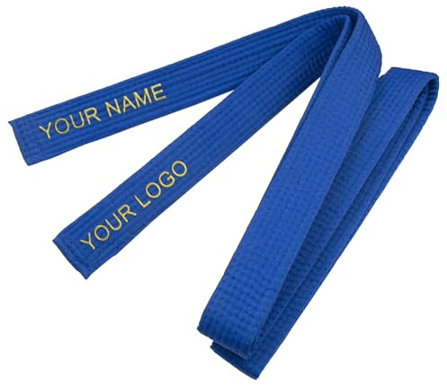 TOPTIE Custom Karate Belt Embroidered Martial Arts TaeKwonDo Judo Rank Belt