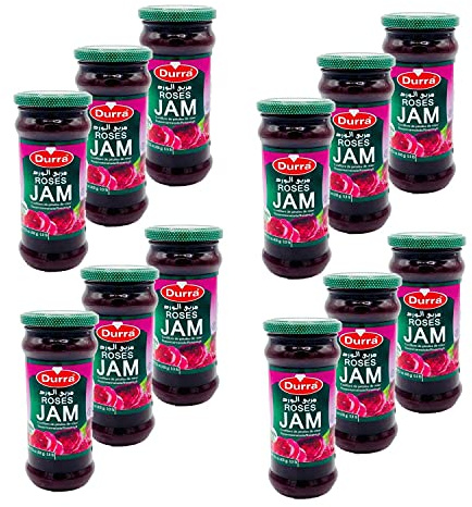Lot 12x Confiture de rose - Durra - pot 430g