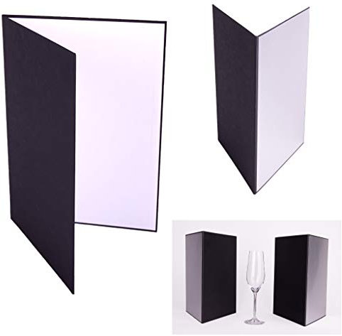 Lens-Aid 3-in-1 Falt-Reflektor fürs Fotostudio: Cardboard zum Aufhellen, Kontrast setzen und Ausleuchten in weiß, schwarz, Silber