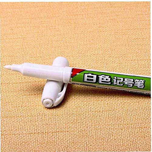 TOSSPER 1pc Acrylic Paint Pens Metal Waterproof Permanent Marker Pens White Oily Pen for Diy Mug Designs Ceramic Fabric Crafts Wood Art 6mm
