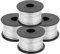 4 Pezzi Rotolo di Filo di Acciaio Tondo, 110m 0.8mm di Bobina di Filo di Legatura per Tondo per Cemento Armato, Filo di Legatura per Tondo per Cemento Armato, per Legatrice Automatica di Barre