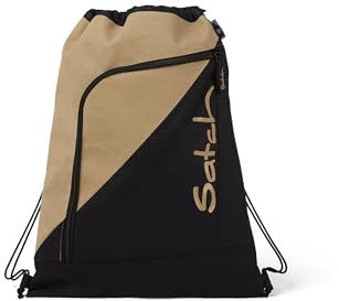 Satch Sportbeutel Whiteout - Beige | Turnbeutel für Mädchen und Jungen mit Reißverschlussfach, 12 L Volumen und zur Fixierung am satch Rucksack geeignet
