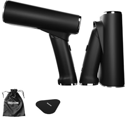 SteamOne - Stiratrice a Vapore da Viaggio 2000W 32g/min James FD80B - Ferro da Stiro Portatile Autonomia 15 Min (80+150ml) - Elimina 99,99% Impurità - Pronto in 15s