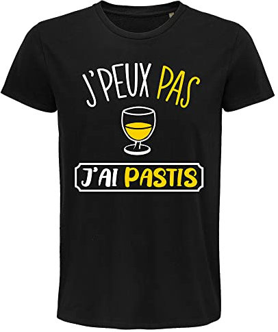 Planetee T-Shirt Homme Bio J'peux Pas Pastis M