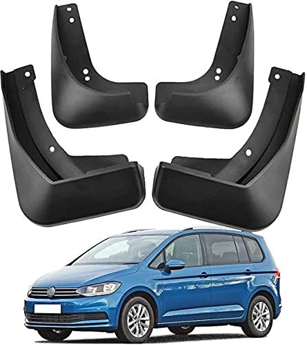 4 Stücke Auto Schmutzfänger Kotflügel für VW Touran MK2 2016-2019, Vorne Hinten Schwarz Spritzschutz Mudguards Schutz Dekoration