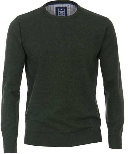 Redmond - Herren Pullover mit Rundhals-Ausschnitt (500), Größe:5XL, Farbe:Dunkelgrün (626)