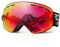 EXP VISION Snowboard Skibrille für Herren Damen Jugend, 100% UV400 Schutz Anti Beschlag über der Brille Winter Schneebrille mit sphärischer abnehmbarer Scheibe (Rot)