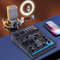 Professioneller Audiomixer 4 Kanal Digital Soundboard Konsole Systemschnittstelle USB MP3 Computereingang 48V Phantomspeisung