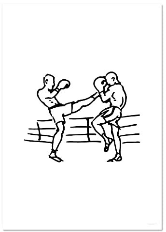 Azeeda A5 'Kickboxen' Poster/Kunstdruck (PP00226516)