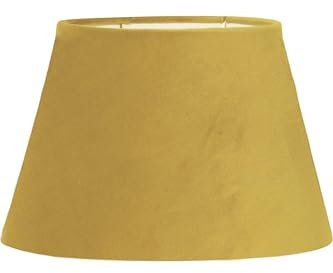 PR Home of Scandinavia Lampenschirm Oval Samt gelb 25 cm