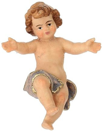Jesuskind, Holz coloriert, für 12 cm Heimatland-Krippe, Grödner Kunsthandwerk