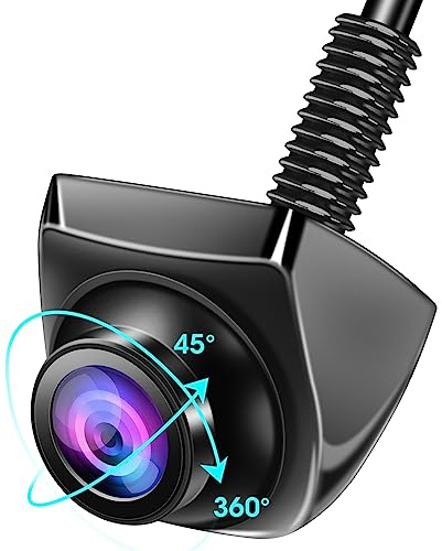 【360°Rotatable】 AHD 1080P Backup Camera for Car Truck Back Up Camera for Cars RV Front Rear View Reverse Camera Super Night Vision IP69K Waterproof Parking Assist Universal 170° Wide Angle12V-24V