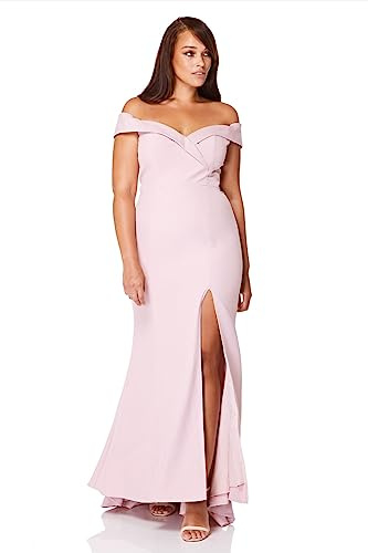 Jarlo London Damen Bella Bardot Maxikleid Kleid