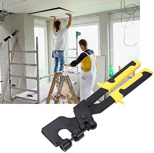 Pinza Punzonatrice per Cartongesso, Pinza Per Prigionieri In Acciaio per Chiglia Di Cartongesso, Pinza Crimpatrice per Montanti in acciaio legato, 30.5 cm, per Costruzioni Industriali, Ufficio