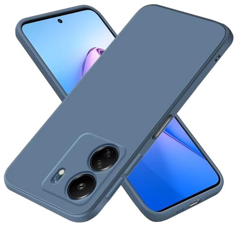 EASSGU Funda para Redmi 13C (4G) / Poco C65 (6.71 Inches), Carcasa de Silicona Suave de TPU - Lavanda Gris